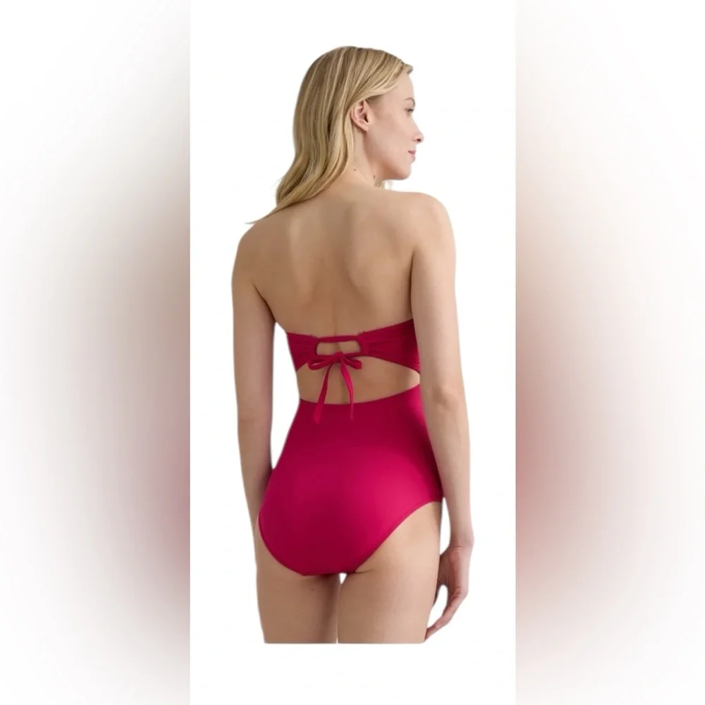 Time and Tru Pink Cutout One Piece Swimsuit size S(4-6) and 1X(16W-18W) New